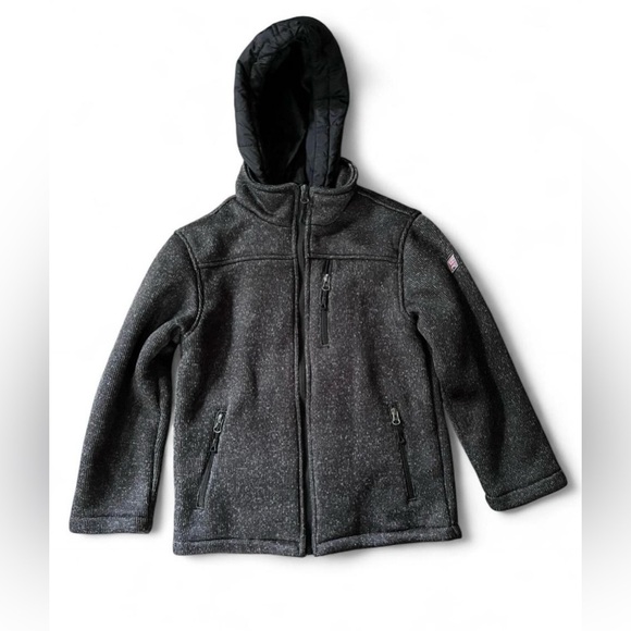 Ben Sherman Other - Ben Sherman Charcoal Gray Kids Fleece Lined Jacket Size S (8)